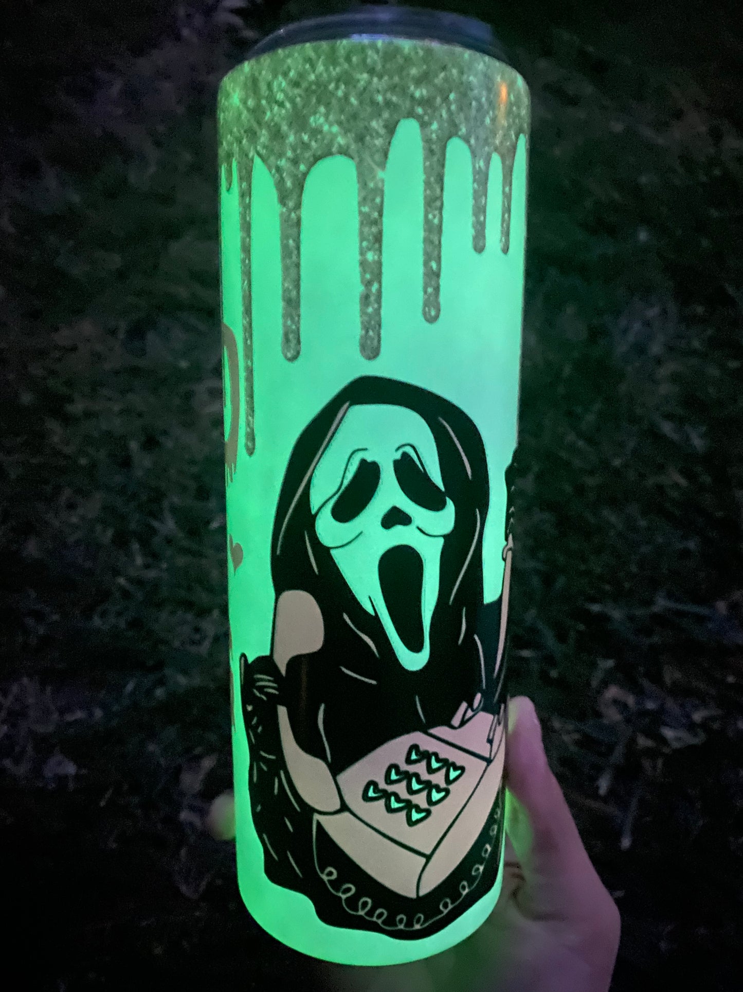 No you Hang Up spooky girly 20oz custom tumbler