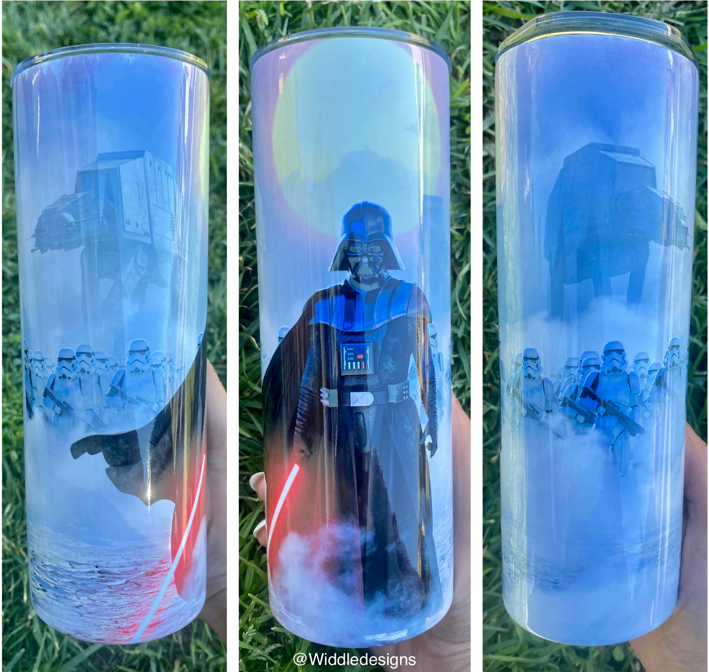 May the force mens custom 20oz dark side tumbler