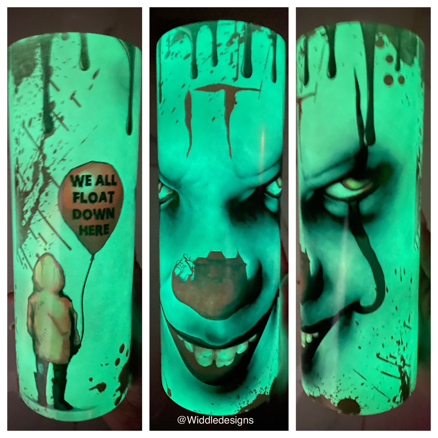 Spooky horror clown Halloween classics 20oz custom tumbler