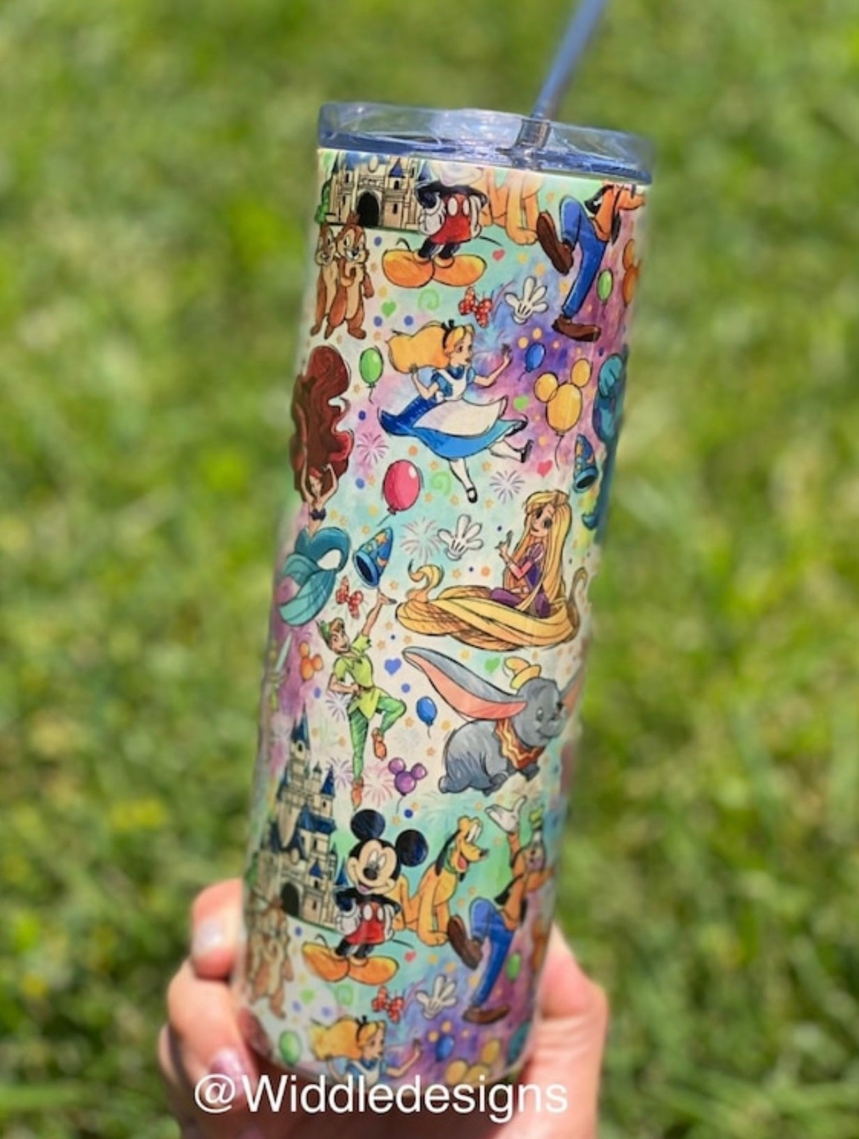 Custom 20oz favorite childhood characters double insulated tumbler