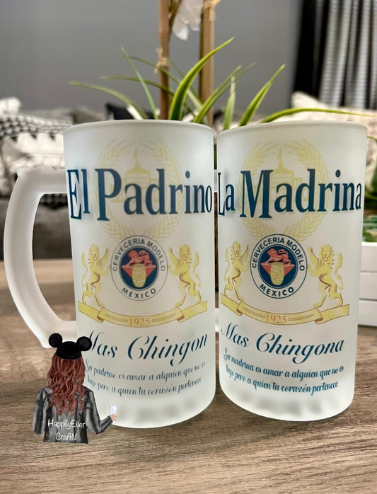 Padrino, Madrina 16oz Frosted Mug